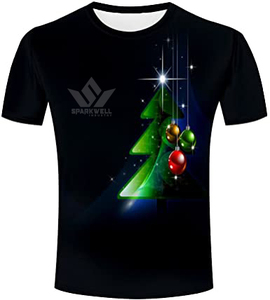 Camiseta Gráfica de Hombre con Diseño de Lobo y Bosque, Manga Corta, Cuello Redondo, Estampado por Sublimación, Corte Regular, Informal, de Poliéster - Product Image 6