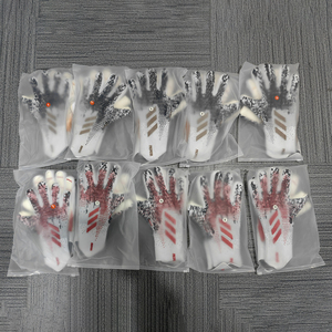 Gants de gardien de but de football, impression par sublimation, bleu, rouge, blanc, doigts entiers, antidérapants, respirants, séchage rapide, unisexe - Product Image 5