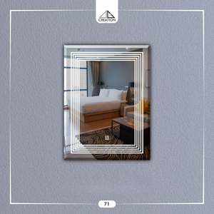 Espejo LED Rectangular DG 215 con Interruptor Táctil, Sin Marco, de Pared, Antivaho, Ligero y Ecológico - Product Image 2