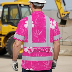 เสื้อทำงานสีส้มสะท้อนแสงแบบยูนิเซ็กซ์ โพลีเอสเตอร์ แถบสะท้อนแสง กระเป๋าเสื้อแบบแข็ง ชุดยูนิฟอร์มนิรภัย กันลม ใส่สบาย - Product Image 6