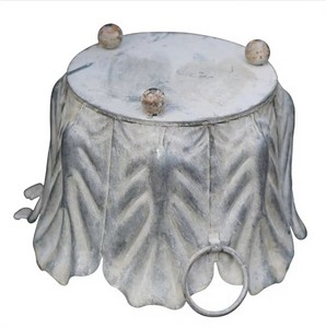 Galvanized Rustic Flower Shade rustic metal Zinc <b>planters</b> indoor outdoor Industrial style pots with Ring Handle <b>Planters</b> Pots - Product Image 2
