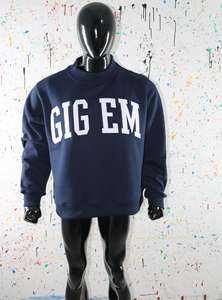 Sudadera con Capucha GIG EM Color Azul Marino Hilos Finos 100% Algodón Invierno Hecha a Medida - Product Image 3