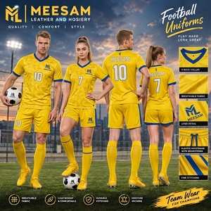 Maillot de football unisexe à col en V, manches courtes, respirant, en polyester, uniforme de football pour adultes, toutes saisons, impression sublimée - Product Image 2