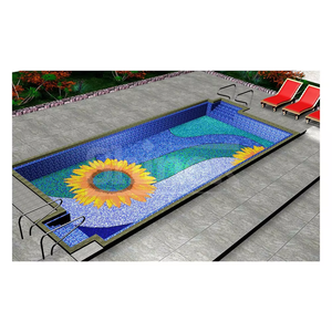 Mosaïque traditionnelle pour murs intérieurs et piscines extérieures, idéale pour les villas, les jardins et les piscines, résistante aux acides - Product Image 4