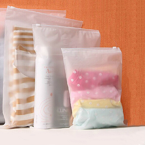 Printed Multi-Color Customizable Matte Clear Moisture Proof <b>PVC</b> Zipper Plain Bag <b>Clothes</b> Waterproof Portable - Product Image 3