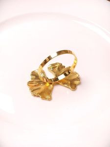 Anneaux de serviette en aluminium doré de haute qualité, écologiques, style minimaliste américain, 2,5 cm, élégants, pour la décoration de table - Product Image 5