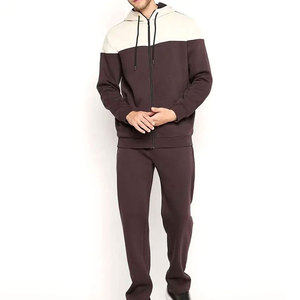 Ensemble de jogging en coton épais pour homme, streetwear, ensemble d'entraînement en molleton, logo personnalisé - Product Image 1