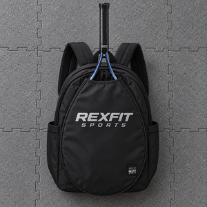 Sac à raquettes de sport REXFIT avec panneau frontal incurvé, sac de transport pour équipement sportif, fermeture éclair, sac à raquettes personnalisé - Product Image 1