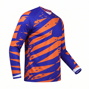เสื้อเจอร์ซีย์มอเตอร์ไซค์วิบากแบบสั่งทำพิเศษสำหรับทีมดาวน์ฮิลล์ ระบายอากาศได้ดี กันลม ไซส์ใหญ่ แขนยาว สำหรับฤดูร้อน - Product Image 2