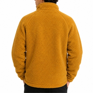 Men's Sherpa <b>Fleece</b> <b>Jacket</b> Full Zip Stand CollarThick Sherpa <b>Lining</b> Casual Winter Wear Soft Cozy Premium Lightweight Comfort Fit - Product Image 2