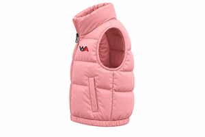 Top Trending <b>Women's</b> Pink Puffer Vest Stand Collar Zip Up Sleeveless Padded <b>Waistcoat</b> Casual Windproof Outerwear Vest OEM - Product Image 6