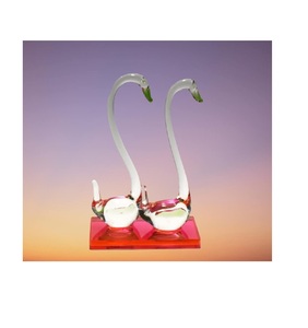 Blown <b>Glass</b> Bird Figurines Collectibles Blue Jay Statue <b>Ornament</b> Decor Crystal Animal Paperweight Gift - Product Image 6
