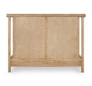 Cadre de lit rembourré moderne avec structure en teck massif, mobilier de chambre à coucher minimaliste de luxe, lit king size ou queen size pour hôtel - Product Image 5