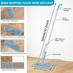 Per Swiffer Powermop: Mop Ricaricabile per Casa e Ufficio con 3 Panni Lavabili per Legno, Laminato, Ceramica e Piastrelle - Product Image 3