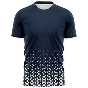 Camiseta Deportiva para Hombre, Diseño Elegante, Color Azul Marino Degradado, Tejido Transpirable de Alta Comodidad para Entrenamiento Activo - Product Image 1