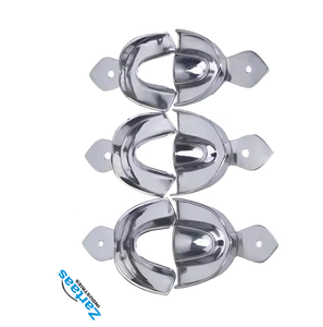 Plateaux d'empreinte dentaire en acier inoxydable de haute qualité pour empreinte complète (supérieure et inférieure), fabrication et exportation - Product Image 5