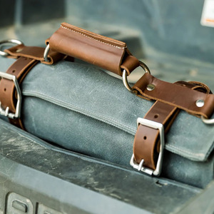 Genuine <b>leather</b> <b>tool</b> roll organizer supplier wholesale custom OEM export quality portable storage in affordable price - Product Image 3