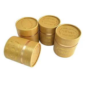 Tubo de papel Kraft - Tubo de papel de embalagem de ouro Kraft para presente de luxo de Top 1 fornecedor no Vietnã