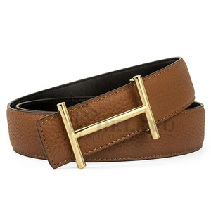 RELEVO INDUSTRIES Genuine Leather <b>Belts</b> High Quality Customizable Casual Alloy Buckle Breathable Eco-Friendly Men 3.5CM Width - Product Image 3