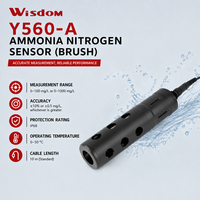 Capteur d'azote ammoniacal industriel pour la surveillance des eaux usées, 0-1000 mg/L, électrode sélective d'ions avec auto-nettoyage, RS485 MODBUS