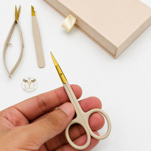 Kit Profesional de Depilación de Cejas de Acero Inoxidable con Pinzas de Precisión, Tijeras de Resorte y Juego de Herramientas de Belleza OEM - Product Image 3