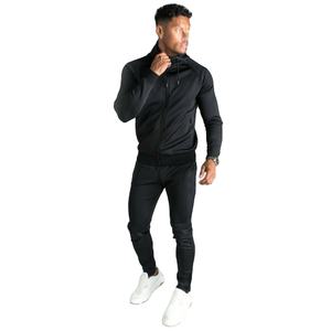 Veste de survêtement décontractée pour homme avec logo personnalisé, en polyester uni, vêtement de sport actif - Product Image 5