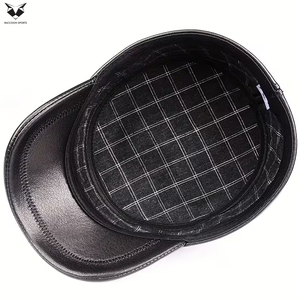 Gorras de Cuero Genuino Negro de Primera Calidad, Clásicas, Elegantes, Fáciles de Usar, Producto de Moda, Nuevo Ingreso, Buen Proveedor - Product Image 2