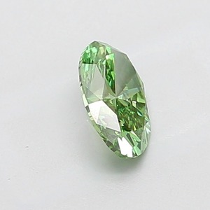 Diamant CVD de laboratoire ovale 1,01 ct, vert vif fantaisie, VS1, certifié IGI, finition EX, vente en gros pour la fabrication de bijoux - Product Image 3