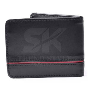 Portefeuille en cuir bicolore, vente en gros d'usine, nouveau design, taille personnalisée - Product Image 4