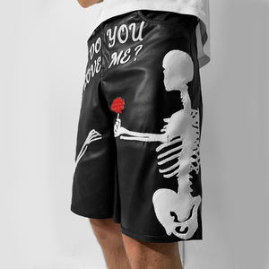 กางเกงหนัง PU สำหรับผู้หญิง สไตล์เรโทรคาร์โก้ ทรงขาตรง แฟชั่นฮิปฮอป - Product Image 5