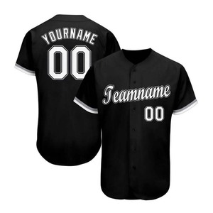 Jersey de Béisbol Personalizado Más Vendido, Manga Corta, Transferencia Térmica, Spandex/Algodón 220g, Unisex, Tallas Grandes, OEM - Product Image 5