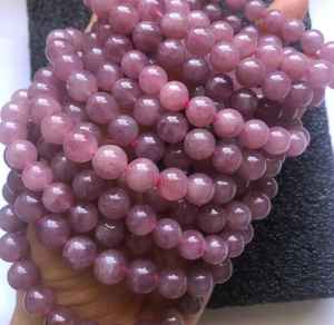 Cuentas de cuarzo rosa púrpura natural, hilo de piedras preciosas sin tratar, cuentas sueltas para la fabricación de joyas, pulsera y collar DIY - Product Image 3