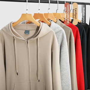 Sweat-shirt à capuche surdimensionné pour homme, en molleton de coton 360g, couleur unie, pull décontracté avec poche, personnalisation du logo possible - Product Image 3