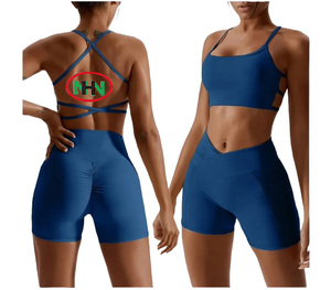 Conjunto de Yoga de Tallas Grandes con Soporte Superior y Tejido Elástico de Compresión, Ropa Deportiva para Entrenamiento en el Gimnasio para Mujer - Product Image 4
