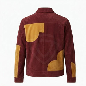 High Quality <b>Suede</b> <b>Leather</b> <b>Jacket</b> With Classic Shirt Collar Soft Finish Comfortable Fit For Casual Travel And Weekend Outfits - Product Image 2