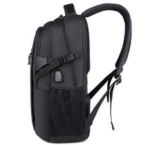 Sac à dos d'affaires pour hommes Remoid Factory, 15,6 pouces, logo personnalisé, imperméable, en tissu Oxford PU, sac à dos de voyage pour ordinateur portable - Product Image 3