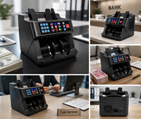 Contadora de Billetes Smartertop 1CIS Mix Value Counter, Puede Contar VND, USD, EUR con Cantidad Total, Contadora de Billetes de Carga Frontal, Clasificadora de Billetes