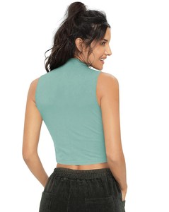 Débardeur de yoga de luxe pour femme, toucher doux, tissu anti-humidité, support de production ODM - Product Image 2