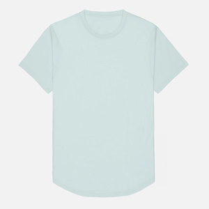 Camiseta de manga corta de algodón de punto grueso con efecto desgastado y lavado a la piedra, estilo urbano, corte regular, personalizada para hombre, verano 2026 - Product Image 2