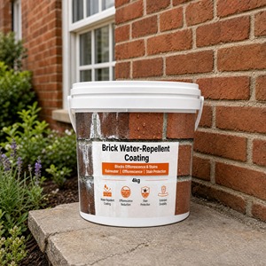 Breathable Waterproof Eco Friendly Protective Coating Low VOC For Brick Masonry 1K Exterior Wall <b>Moisture</b> Blocking Building - Product Image 1