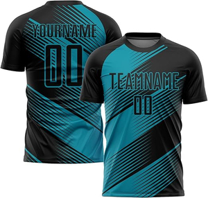 เสื้อฟุตบอลแขนสั้นคุณภาพดีที่สุด ขายส่ง ผลิตจากโพลีเอสเตอร์ 100% ระบายอากาศได้ดี สำหรับผู้ใหญ่ - ขั้นต่ำในการสั่งซื้อน้อย - Product Image 4