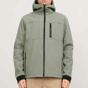 Veste softshell à capuche pour homme de haute qualité, imperméable, coupe-vent, longue et fine, pour l'hiver - Product Image 2