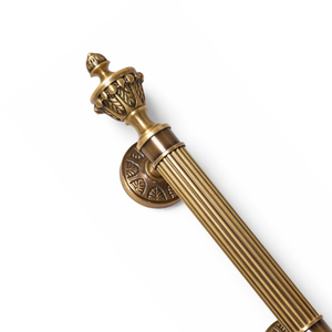 Manija de Puerta de Latón Sólido de Lujo Estilo Bastión Real |   Pilar Reforzado Moderno y Duradero para Exteriores, Decorativo para Entrada Principal de Hotel - Product Image 2