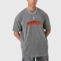 Nouveau T-shirt Hip-Hop Homme 2026 Personnalisé 100% Coton Épais Coupe Oversize Col Rond Épaules Tombantes Couleur Unie Respirant Séchage Rapide