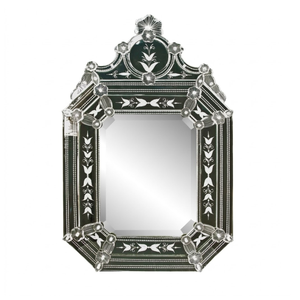 Miroir mural de style vénitien baroque antique |   Miroir décoratif en verre orné de luxe pour salon, chambre à coucher, hôtel, intérieur - Product Image 2