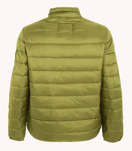 Veste matelassée pour homme GENERSA SPORTS, couleur olive, col montant, écologique, rembourrée en coton, coupe-vent, fermeture éclair, décontractée, hiver - Product Image 4