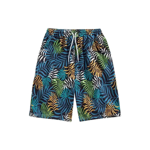 <b>Men's</b> Casual Summer 100% Polyester Microfiber Eco-Friendly Waterproof Quick-Dry Beach Swim <b>Trunks</b> with Sublimation Prints - Product Image 3
