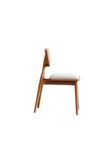 Chaise de jardin en teck et rotin avec assise en mousse souple - Product Image 2