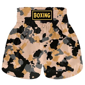 Pantalones Cortos de Muay Thai Personalizados con Logotipo OEM, Pantalones Cortos de Boxeo Sublimados, Ligeros y Transpirables, Pantalones Cortos de Entrenamiento de Kickboxing para Hombre - Product Image 4