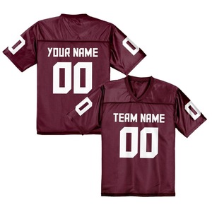 Maillot d'entraînement de football américain unisexe personnalisé de haute qualité - Respirant, grande taille, manches longues, 100% polyester mesh, toutes saisons - Product Image 1